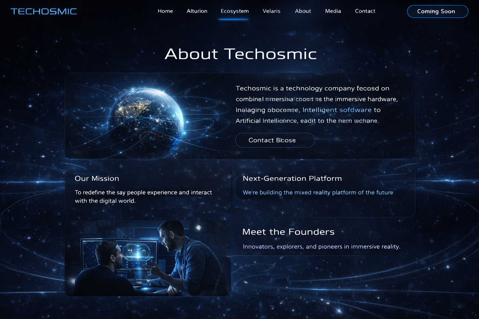 About Techosmic mockup